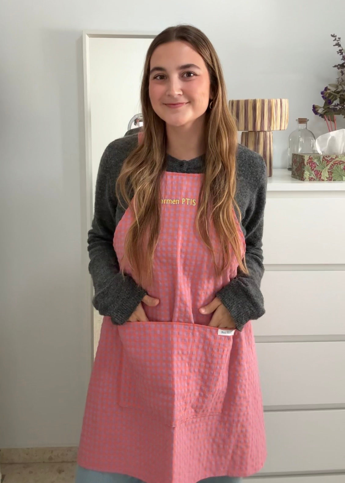 Babi vichy lila y naranja