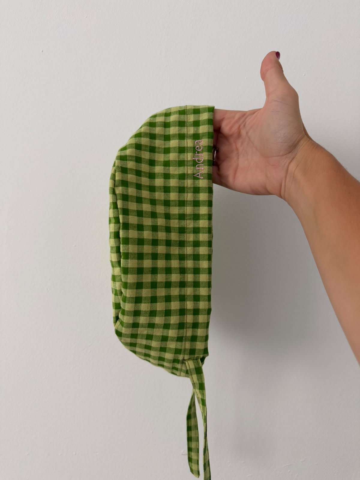Gorro vichy verde