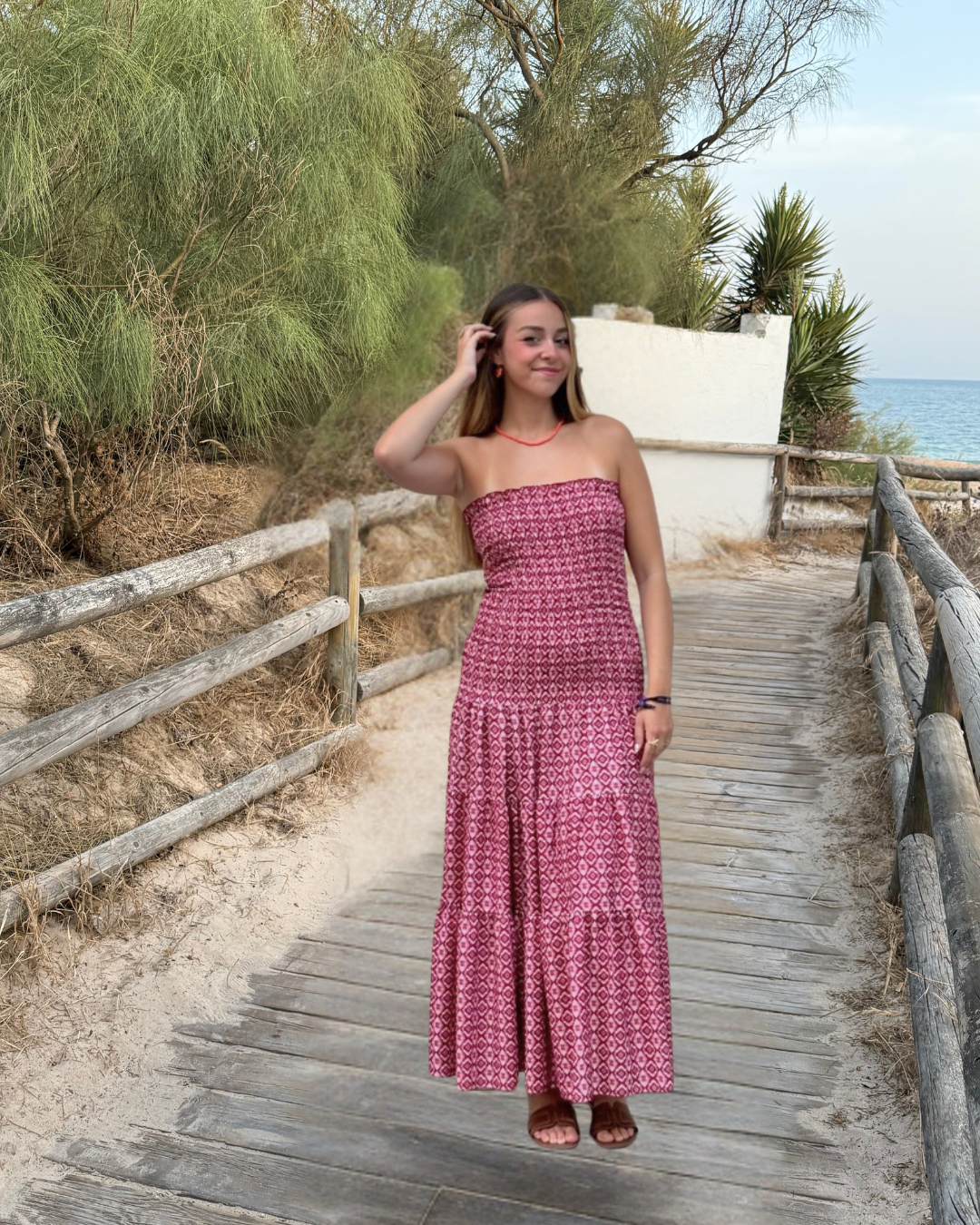 Vestido Florencia rosa