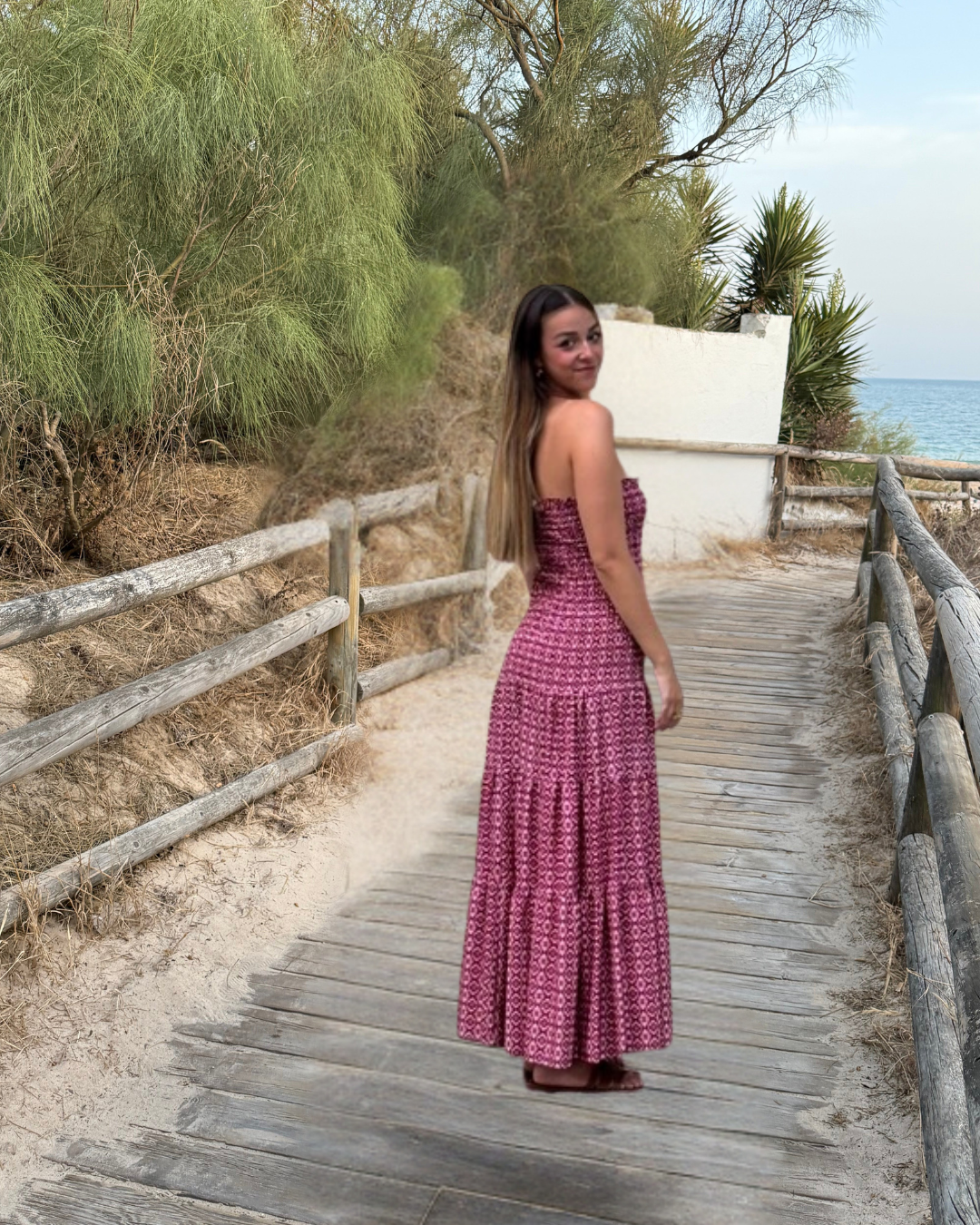 Vestido Florencia rosa