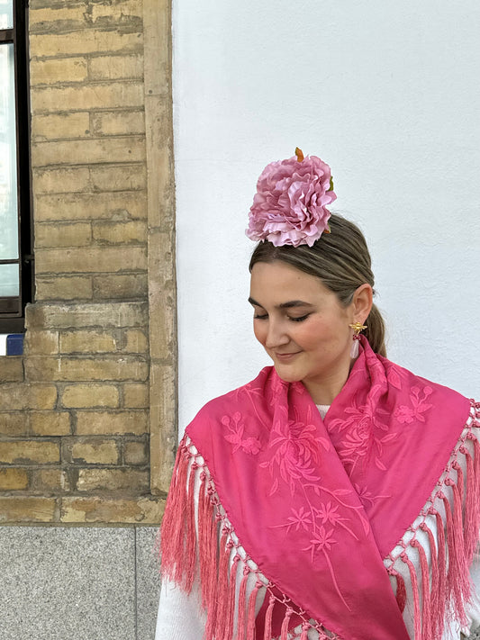 Mantón Remedios Rosa