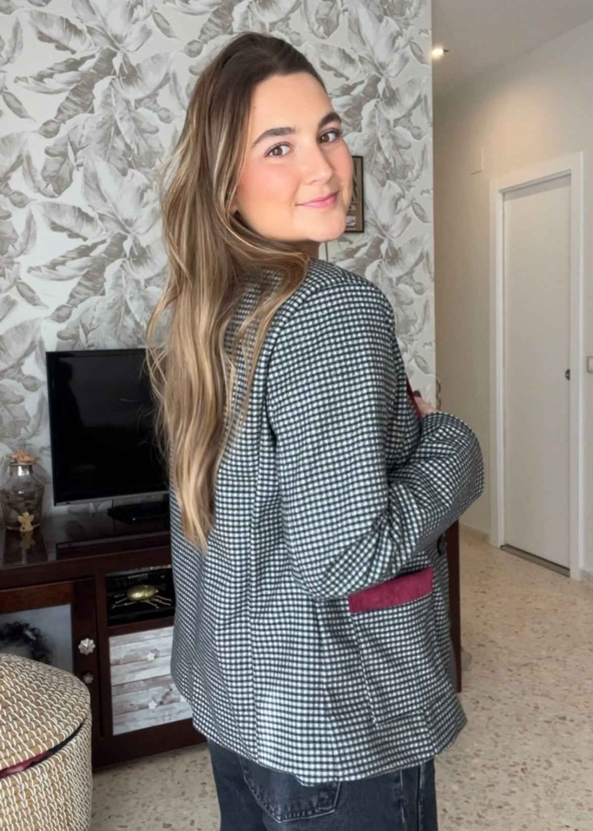 Blazer Julieta burdeos