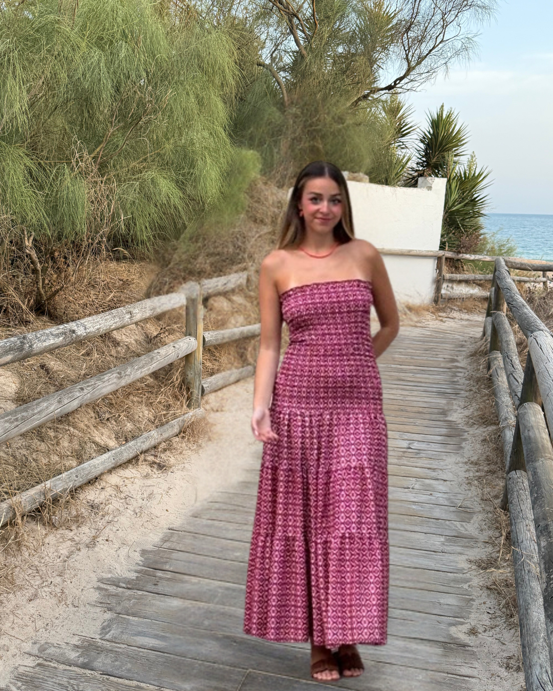 Vestido Florencia rosa