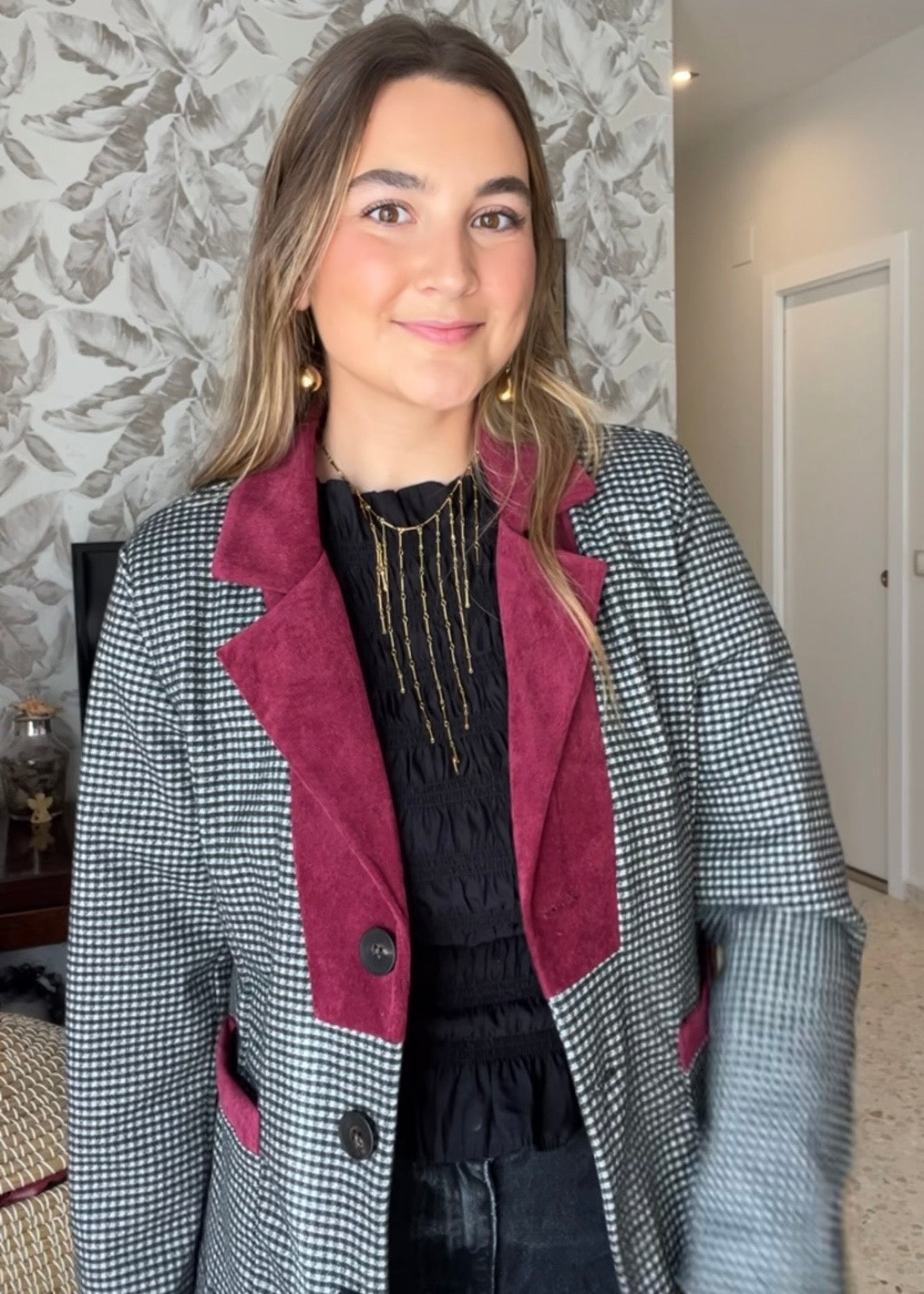 Blazer Julieta burdeos