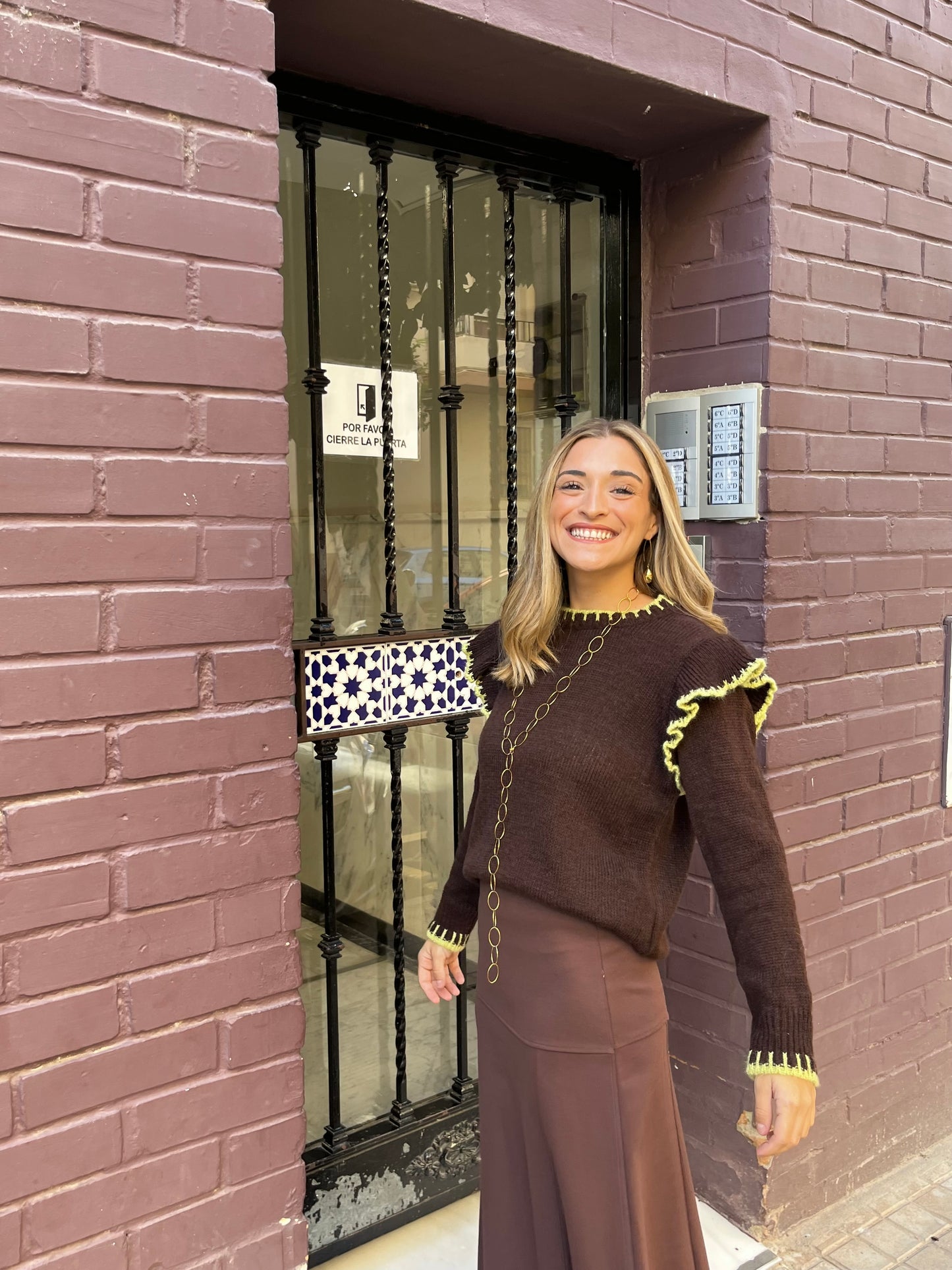 Jersey Valentina marrón