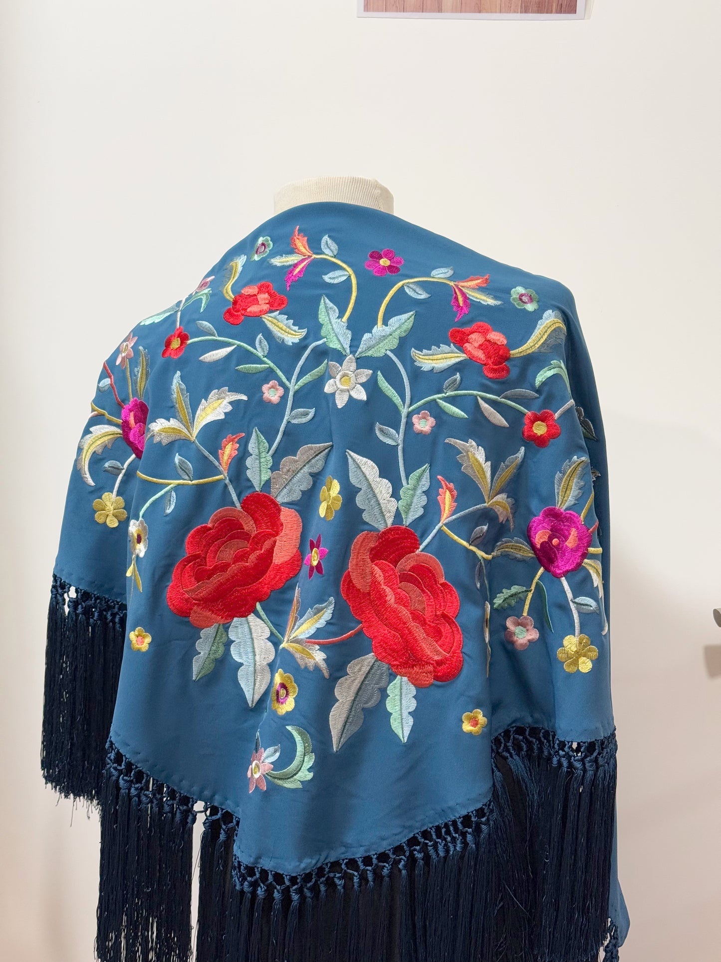 Mantón Rosario Azul