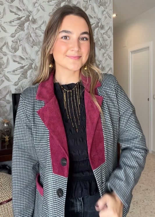 Blazer Julieta burdeos