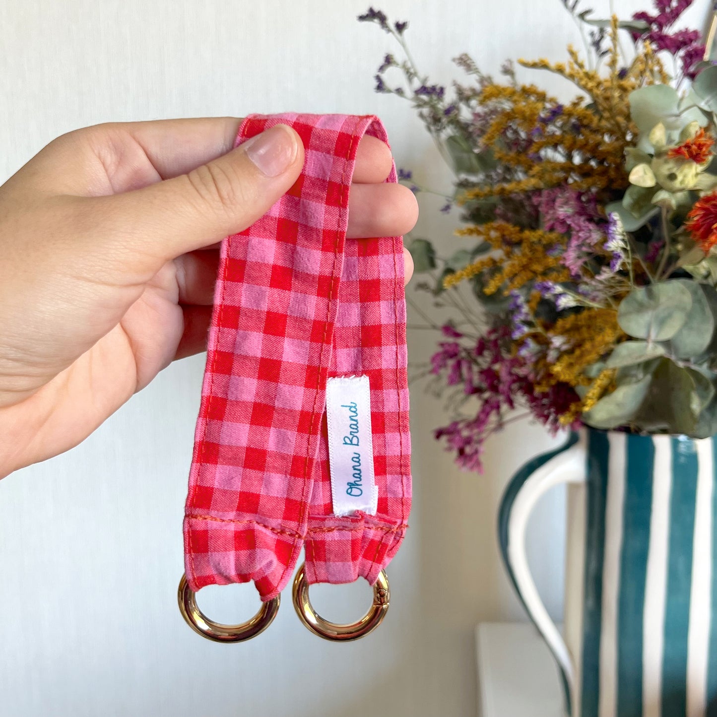 Vichy rosa y rojo