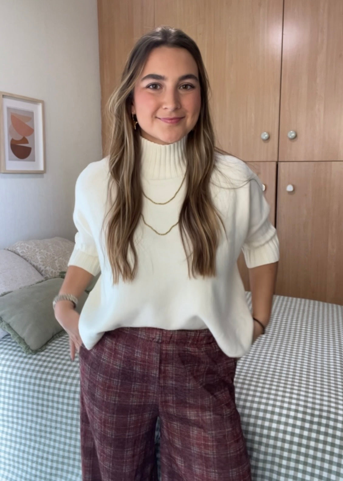 Jersey básico blanco roto