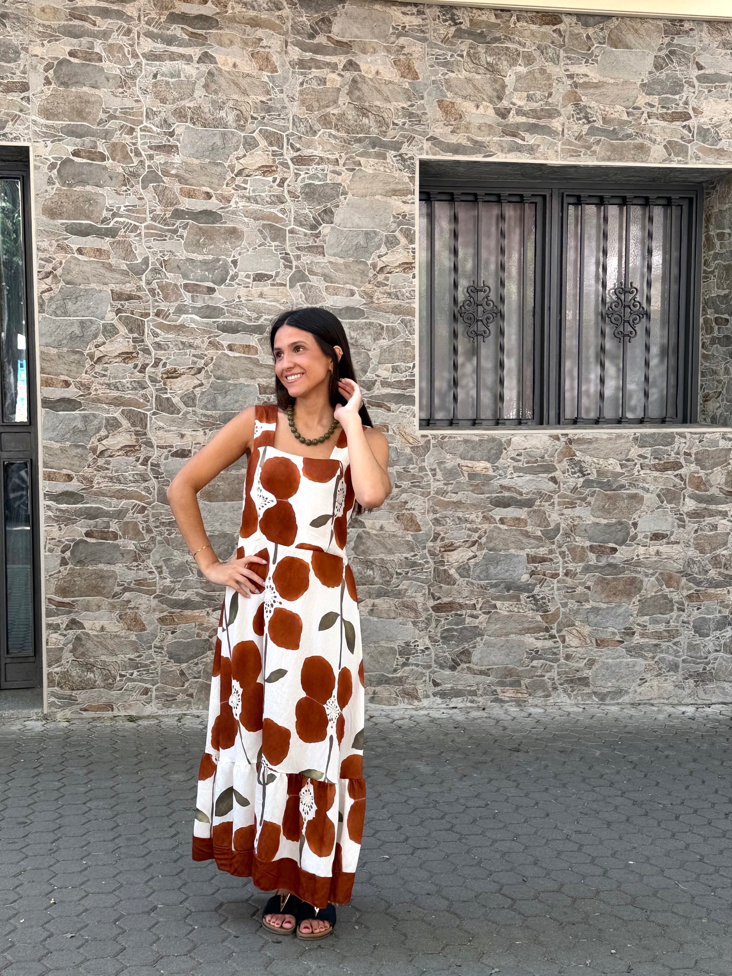 Vestido Cala burdeos