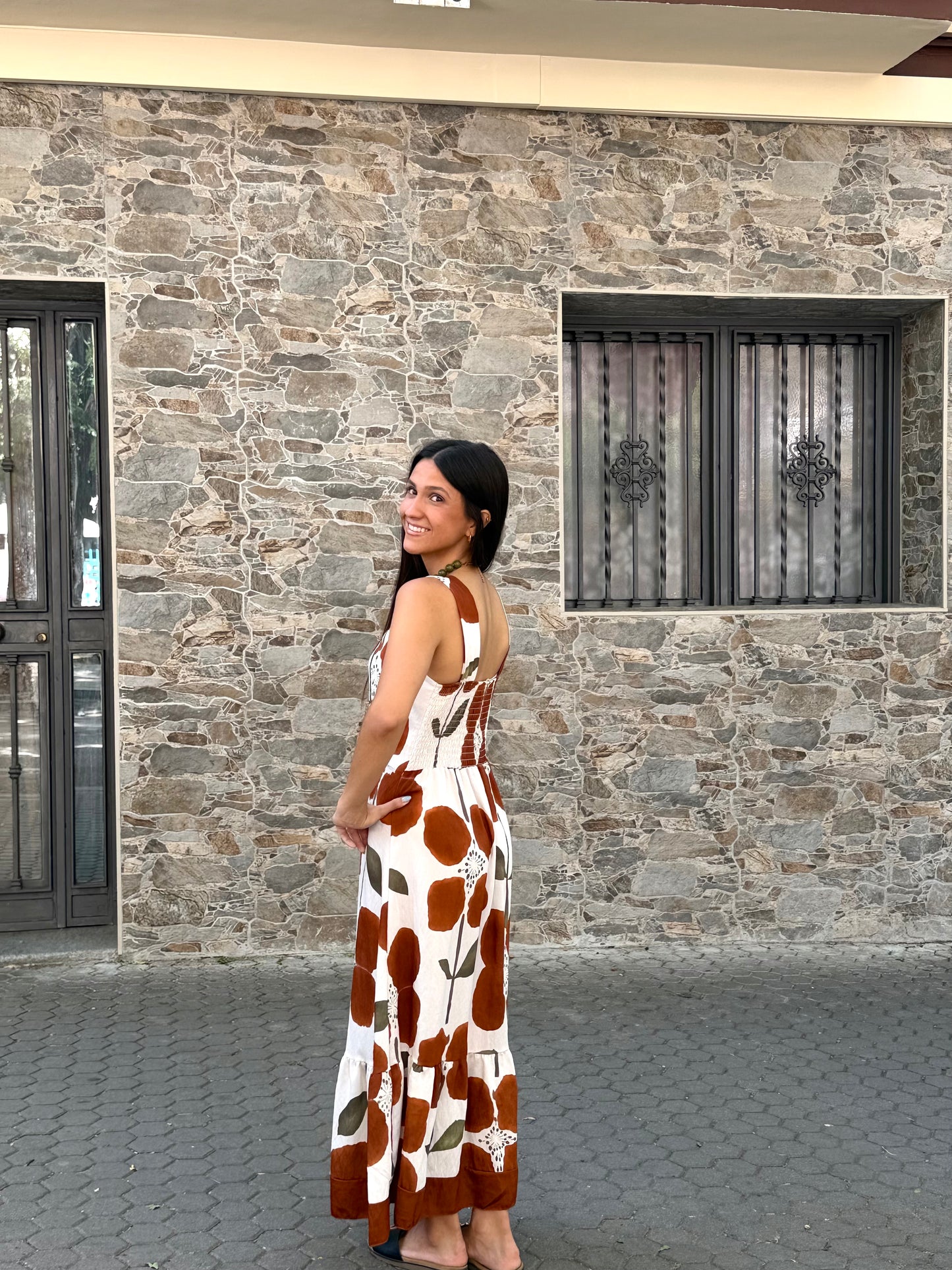 Vestido Cala burdeos