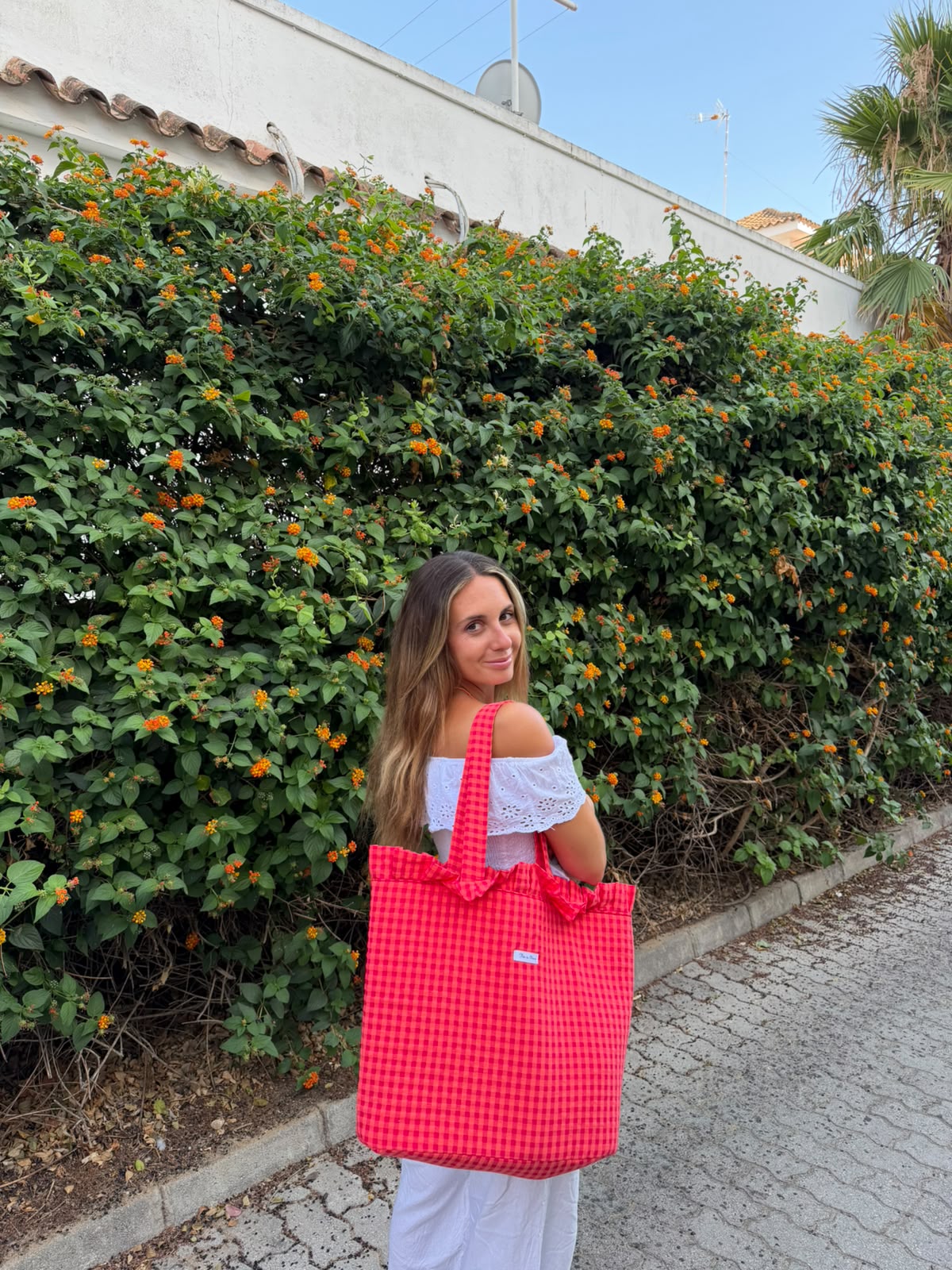 Bolso Bari Naranja y Rojo