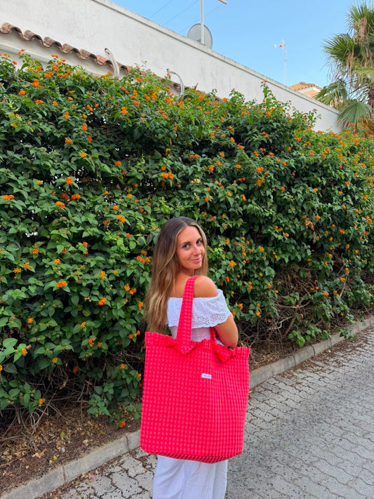 Bolso Bari Naranja y Rojo